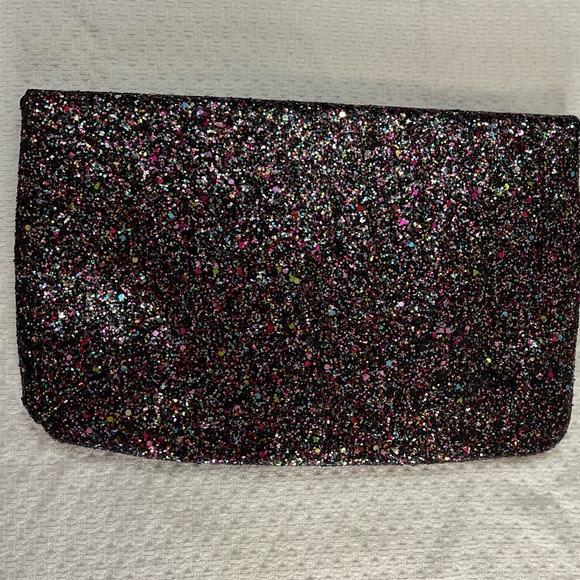 H&M Black Sparkle Glitter Mukti Color Clutch for Evening Wear - Picture 3 of 7